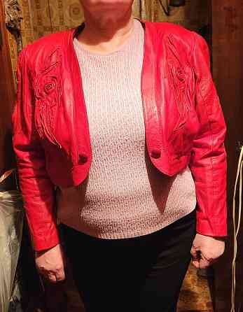 Женская куртка кожаная из натуральной кожи. Р52 Донецк