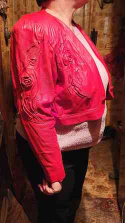 Женская куртка кожаная из натуральной кожи. Р52 Донецк