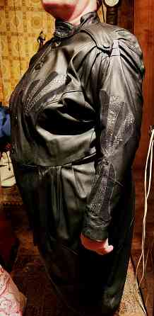 Женское кожаное платье. Р52 Донецк