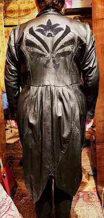 Женское кожаное платье. Р52 Донецк