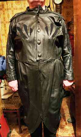 Женское кожаное платье. Р52 Донецк