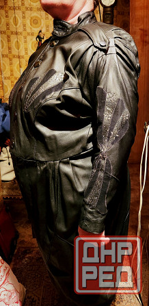 Женское кожаное платье. Р52 Донецк - изображение 3