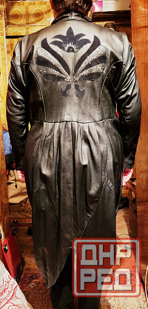 Женское кожаное платье. Р52 Донецк - изображение 2