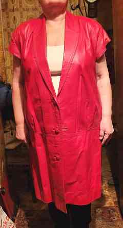 Женское кожаное платье из натуральной кожи. Р52 Донецк