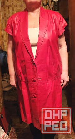 Женское кожаное платье из натуральной кожи. Р52 Донецк - изображение 1