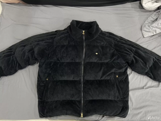 Велюровый пуховик adidas оригинал Донецк