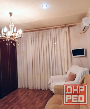 Горячая вода, центр, собственник: сдаётся 1-комнатная квартира посуточно Донецк - изображение 2