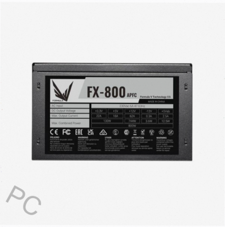 Блок (арт-5174) питания Formula Atx 800w Fx-800 (24+4+4pin) Apfc 120mm Fan 4xsata Rtl Макеевка