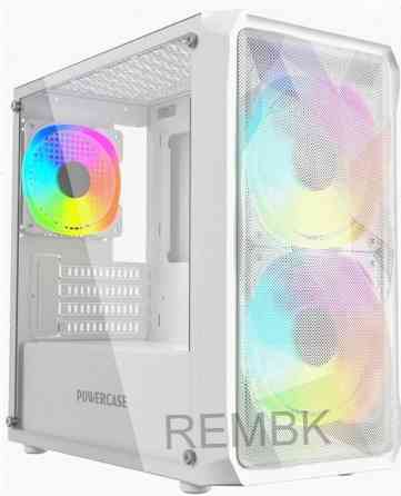 Корпус [арт-4914] Powercase Mistral Micro A3w Argb, Tempered Glass, 2x 140mm Argb Pwm+1x 120mm Argb Макеевка