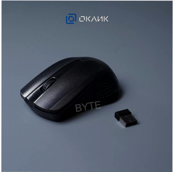 Мышь (арт-4834) оклик 485mw черный оптическая (1200dpi) беспроводная Usb (2but) Макеевка