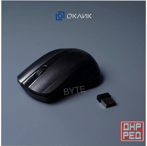Мышь (арт-4834) оклик 485mw черный оптическая (1200dpi) беспроводная Usb (2but) Макеевка - изображение 2