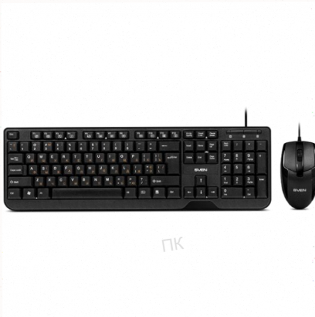 Комплект (ар:арт-6908) клавиатура и мышь Sven Kb-S330c черный (Sv-017309) Макеевка