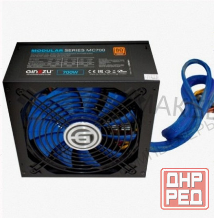 Блок (ар:арт-6939) питания Ginzzu Mc700 80+Bronze Макеевка - изображение 2