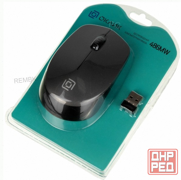 Мышь [арт-7281] Oklick 486mw Usb серый/черный Макеевка - изображение 4