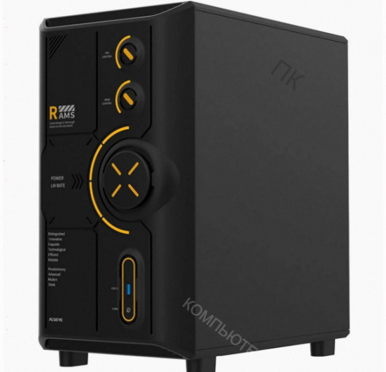 Корпус (арт-2485) для пк Alseye Rams 2.0 240-B, черный As.07.0213 Макеевка