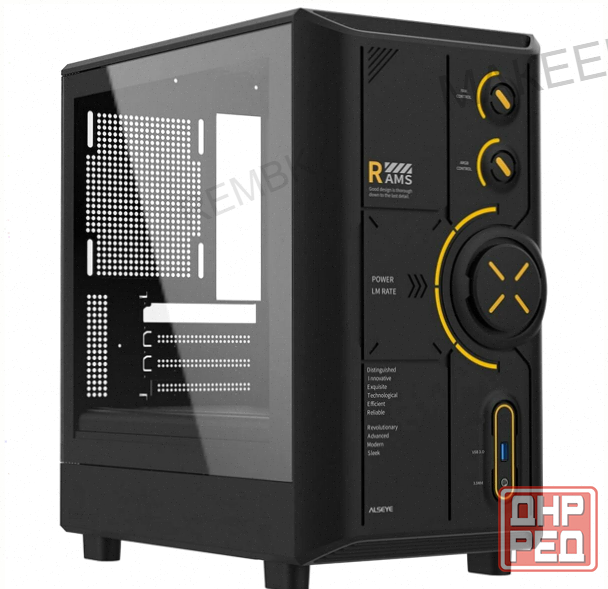 Корпус (арт-2485) для пк Alseye Rams 2.0 240-B, черный As.07.0213 Макеевка - изображение 1