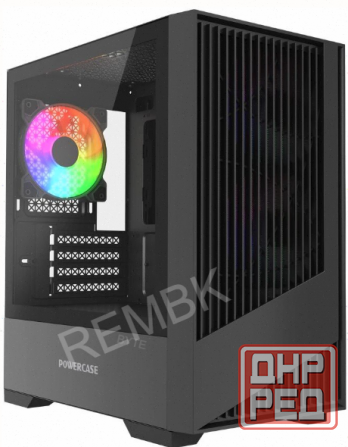 Корпус [арт-9371] Powercase Mistral Micro A12b Black (Cmma12b-L3) Макеевка - изображение 1