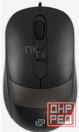 Мышь (ар:арт-7548) оклик 310m черный/серый оптическая (2400dpi) Usb для ноутбука (4but) Макеевка - изображение 1