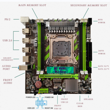 Игровой (арт:арт-1682) комплект материнская плата Atermiter X79g + E5-2630v2 + 16gb Ram Макеевка