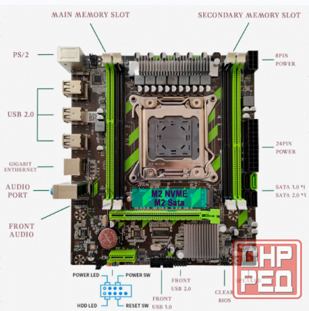 Игровой (арт:арт-1682) комплект материнская плата Atermiter X79g + E5-2630v2 + 16gb Ram Макеевка - изображение 4