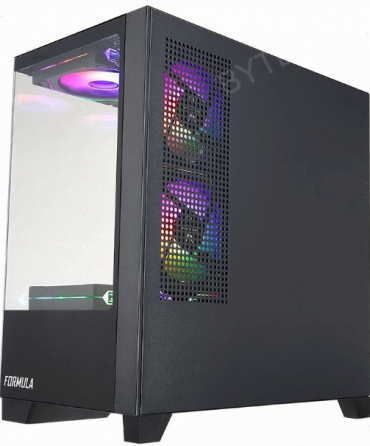 Корпус - арт-3021 Matx Formula Crystal Z1m, Mini-Tower, без бп, черный [Cristal Z1m] Макеевка