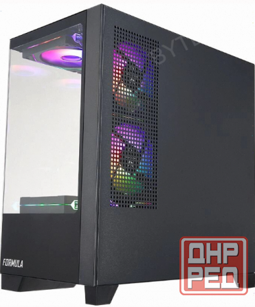 Корпус - арт-3021 Matx Formula Crystal Z1m, Mini-Tower, без бп, черный [Cristal Z1m] Макеевка - изображение 4