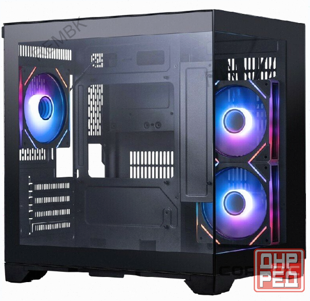 Корпус - арт-1576 1stplayer Megaview Mv5-Tp Argb Black (Mv5-Tp-Bk-2fc7r-1fc7) / Matx / 3x120mm Argb Макеевка - изображение 1