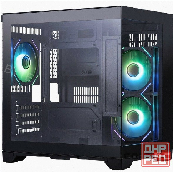 Корпус - арт-1576 1stplayer Megaview Mv5-Tp Argb Black (Mv5-Tp-Bk-2fc7r-1fc7) / Matx / 3x120mm Argb Макеевка - изображение 3