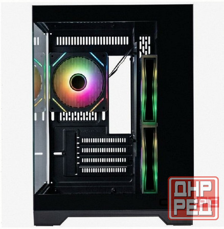 Корпус - арт-1576 1stplayer Megaview Mv5-Tp Argb Black (Mv5-Tp-Bk-2fc7r-1fc7) / Matx / 3x120mm Argb Макеевка - изображение 2