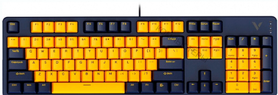 Клавиатура (арт:арт-3620) Rapoo V500pro-2024 Yellow/Blue (V500pro-2024/13150) Макеевка