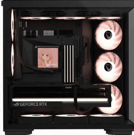 Корпус [арт-1013] Formula Crystal Z7 черный без бп Atx 11x120mm 4x140mm Макеевка