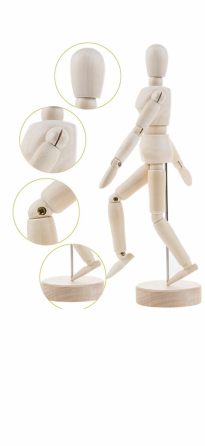 Деревянный человечек манекен для рисования Донецк