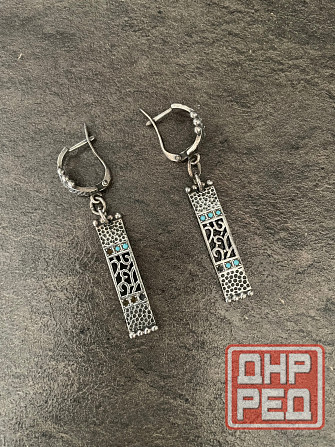Серьги серебро 925 проба Донецк - изображение 3