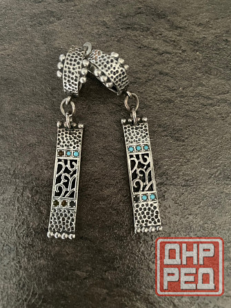 Серьги серебро 925 проба Донецк - изображение 1