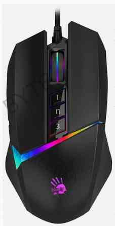 Игровая (ар:арт-5052) мышь A4tech Bloody W60 Max черный оптическая (10000dpi) Usb (10but) Макеевка
