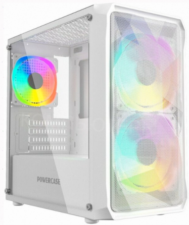 Корпус [арт-7900] Powercase Mistral Micro A3w Argb, Tempered Glass, 2x 140mm Argb Pwm+1x 120mm Argb Макеевка