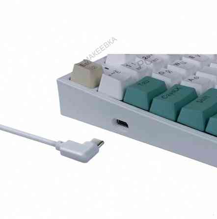 Игровая - арт-3802 клавиатура Redragon Veigar Ru, Rgb, Bt+2.4g, бело-голубой, беспроводная Макеевка