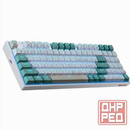 Игровая - арт-3802 клавиатура Redragon Veigar Ru, Rgb, Bt+2.4g, бело-голубой, беспроводная Макеевка - изображение 3