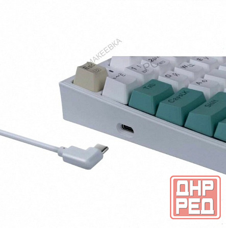 Игровая - арт-3802 клавиатура Redragon Veigar Ru, Rgb, Bt+2.4g, бело-голубой, беспроводная Макеевка - изображение 4