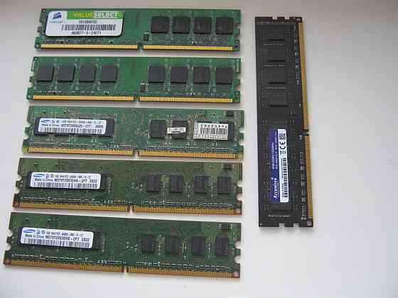 Память ддр 2 1гб 5 шт и ддр 3 8 гб Донецк