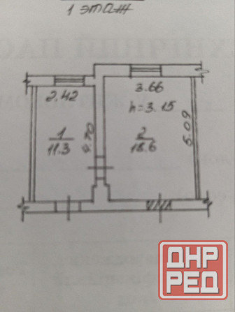 Две комнаты в общежитии по ул Листопрокатчиков в Киевском районе Донецк - изображение 7