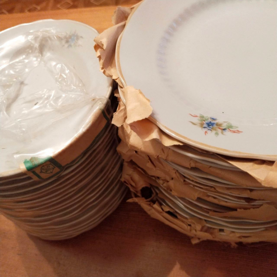 Набор винтажных фарфоровых закусочных тарелок коростенского завода усср Донецк