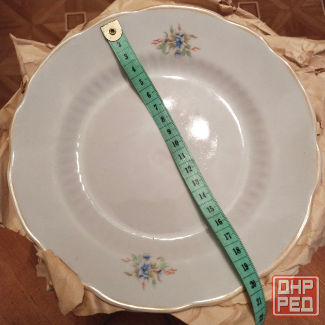 Набор винтажных фарфоровых закусочных тарелок коростенского завода усср Донецк - изображение 2