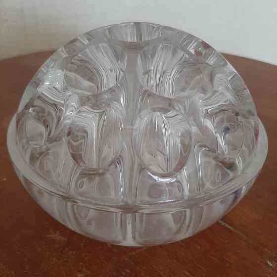 Вазочка стекло с отдельными лопостями Донецк
