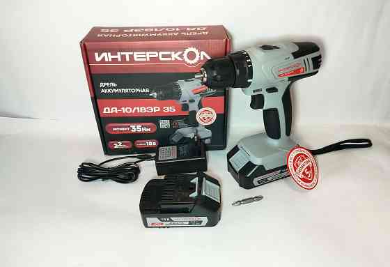 Дрель-шуруповерт аккумуляторная «интерскол» (18В, 2 акб) Донецк
