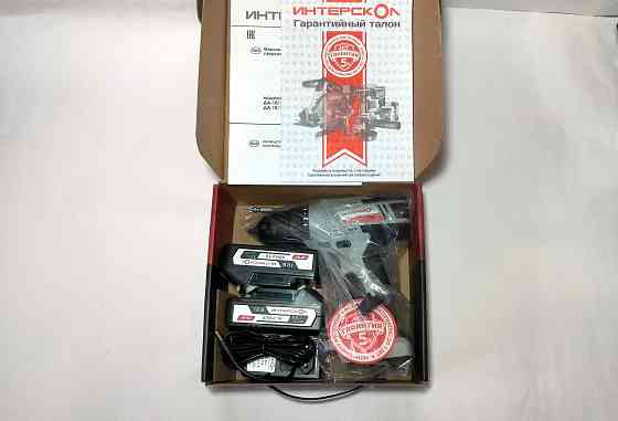 Дрель-шуруповерт аккумуляторная «интерскол» (18В, 2 акб) Донецк