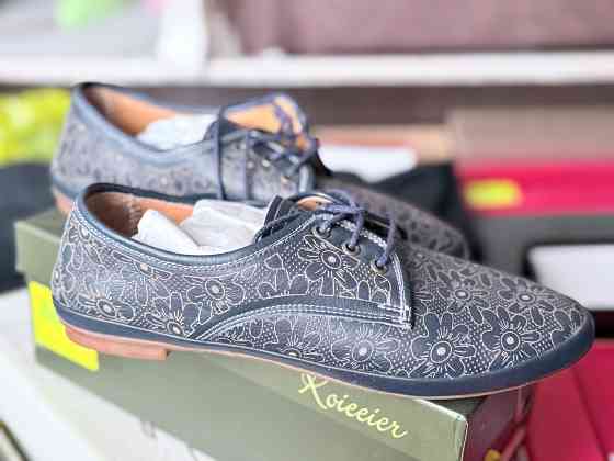 Мокасины на шнурках, кожа Донецк