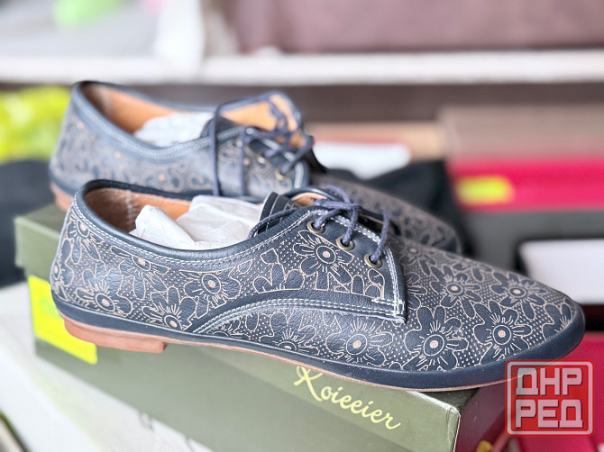 Мокасины на шнурках, кожа Донецк - изображение 2