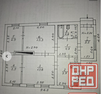 Дом 63 м2 в Калининском р-не, ул. Целинная (ботанический сад) Донецк - изображение 7