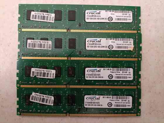 Оперативная память Crucial DDR3-1600. Модули по 8Gb Макеевка